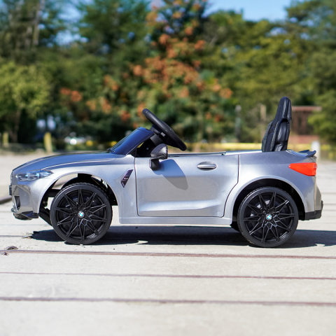 Masinuta electrica Bmw M4, 12V, PREMIUM, gri vopsit [4]