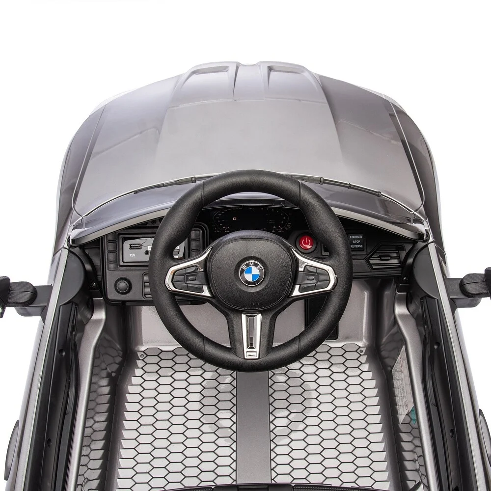 Masinuta electrica Bmw M4, 12V, PREMIUM, gri vopsit [7]