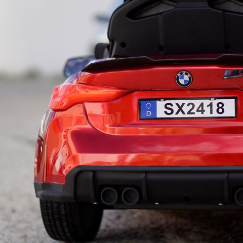 Masinuta electrica Bmw M4, 12V, PREMIUM, rosu vopsit [12]