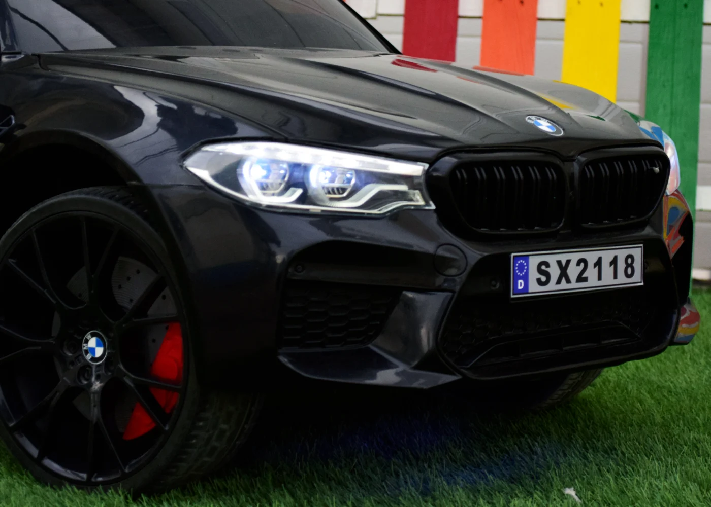 Masinuta electrica Bmw M5 Competition, 24V 14Ah, 500W, premium, functie Drift, neagra [7]