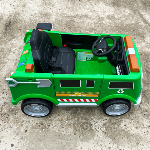 Electric Ride-On Dump Truck for Kids 2–5 Years, 70W, 12V, Premium, Green [9]