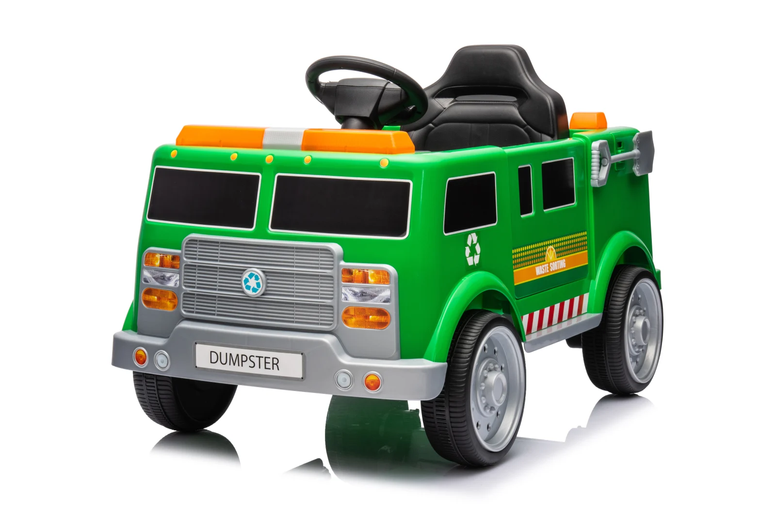Electric Ride-On Dump Truck for Kids 2–5 Years, 70W, 12V, Premium, Green [15]