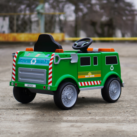 Electric Ride-On Dump Truck for Kids 2–5 Years, 70W, 12V, Premium, Green [6]