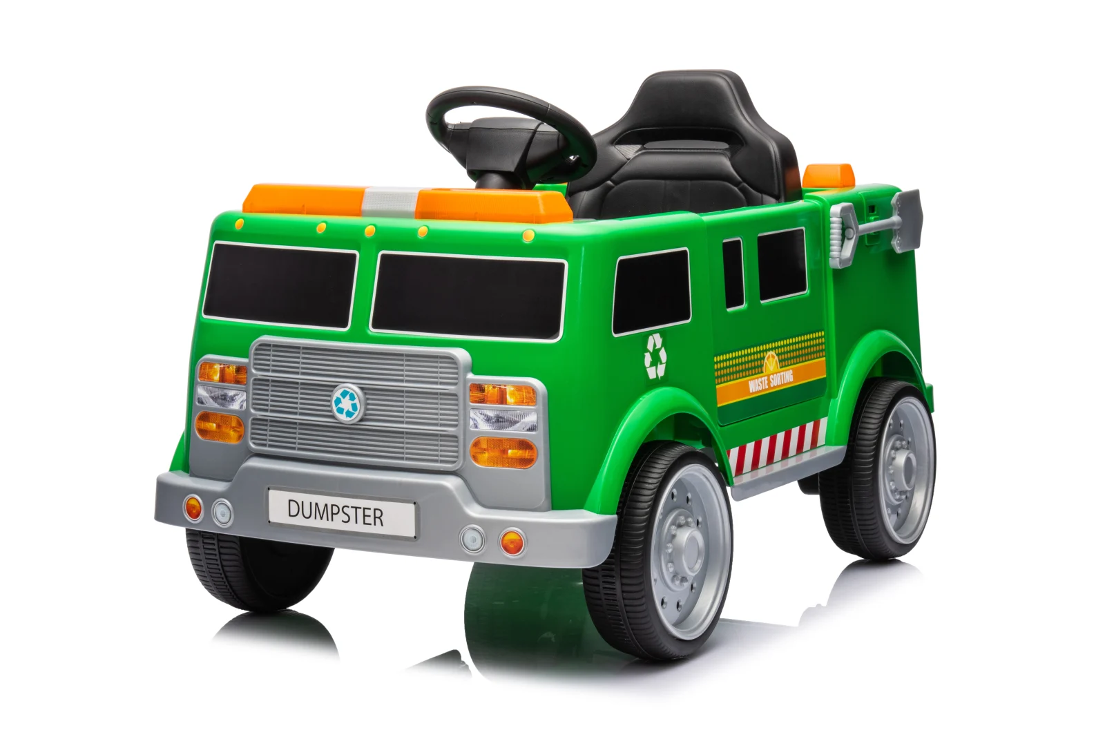 Electric Ride-On cars - Electric Ride-On Dump Truck for Kids 2–5 Years, 70W, 12V, Premium, Green