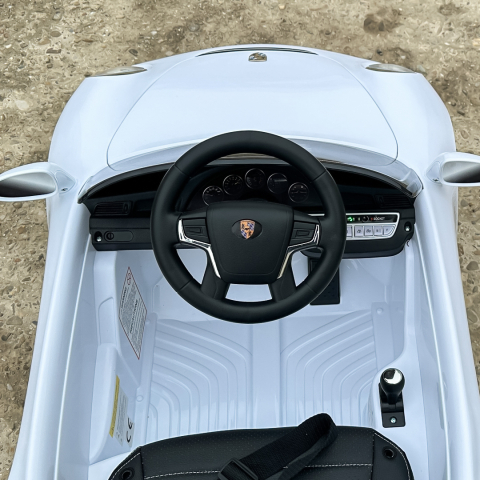 Electric Ride-On Car for Kids 2–5 Years – RUF CTR 3, 70W, 12V, Premium, white [12]