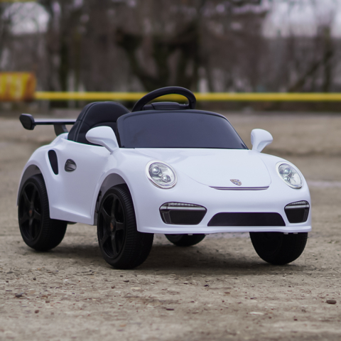 Electric Ride-On Car for Kids 2–5 Years – RUF CTR 3, 70W, 12V, Premium, white [8]