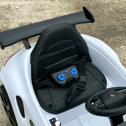 Electric Ride-On Car for Kids 2–5 Years – RUF CTR 3, 70W, 12V, Premium, white [9]