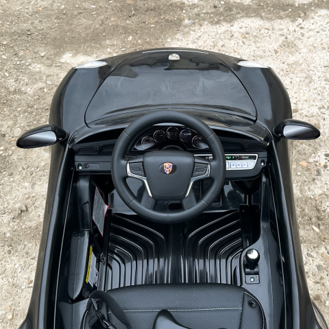 Electric Ride-On Car for Kids 2–5 Years – RUF CTR 3, 70W, 12V, Premium, black [12]