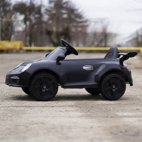 Electric Ride-On Car for Kids 2–5 Years – RUF CTR 3, 70W, 12V, Premium, black [4]