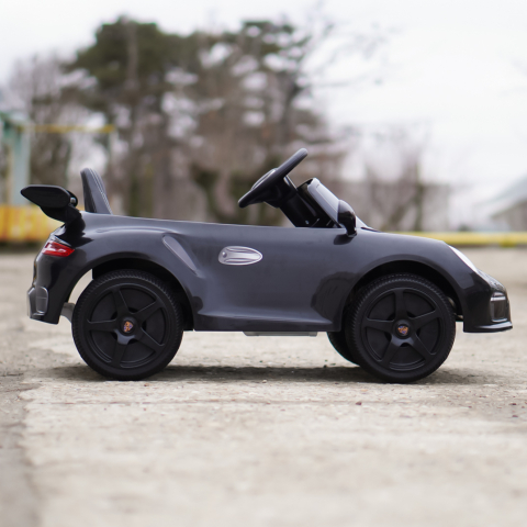 Electric Ride-On Car for Kids 2–5 Years – RUF CTR 3, 70W, 12V, Premium, black [8]