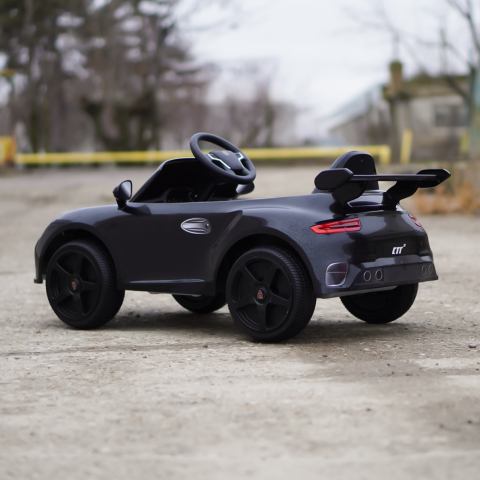 Electric Ride-On Car for Kids 2–5 Years – RUF CTR 3, 70W, 12V, Premium, black [5]