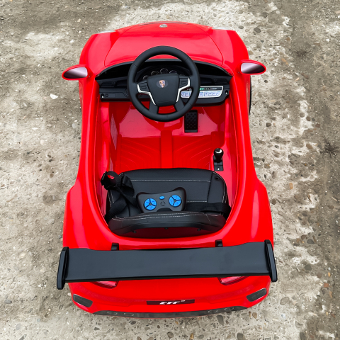 Electric Ride-On Car for Kids 2–5 Years – RUF CTR 3, 70W, 12V, Premium, Red [12]