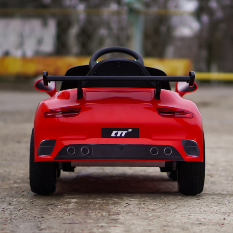 Electric Ride-On Car for Kids 2–5 Years – RUF CTR 3, 70W, 12V, Premium, Red [6]