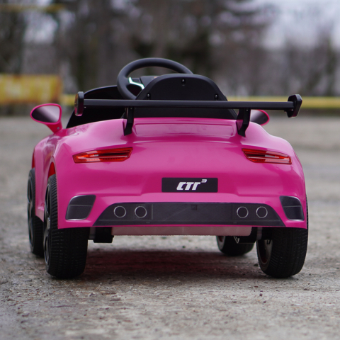 Electric Ride-On Car for Kids 2–5 Years – RUF CTR 3, 70W, 12V, Premium, pink [6]