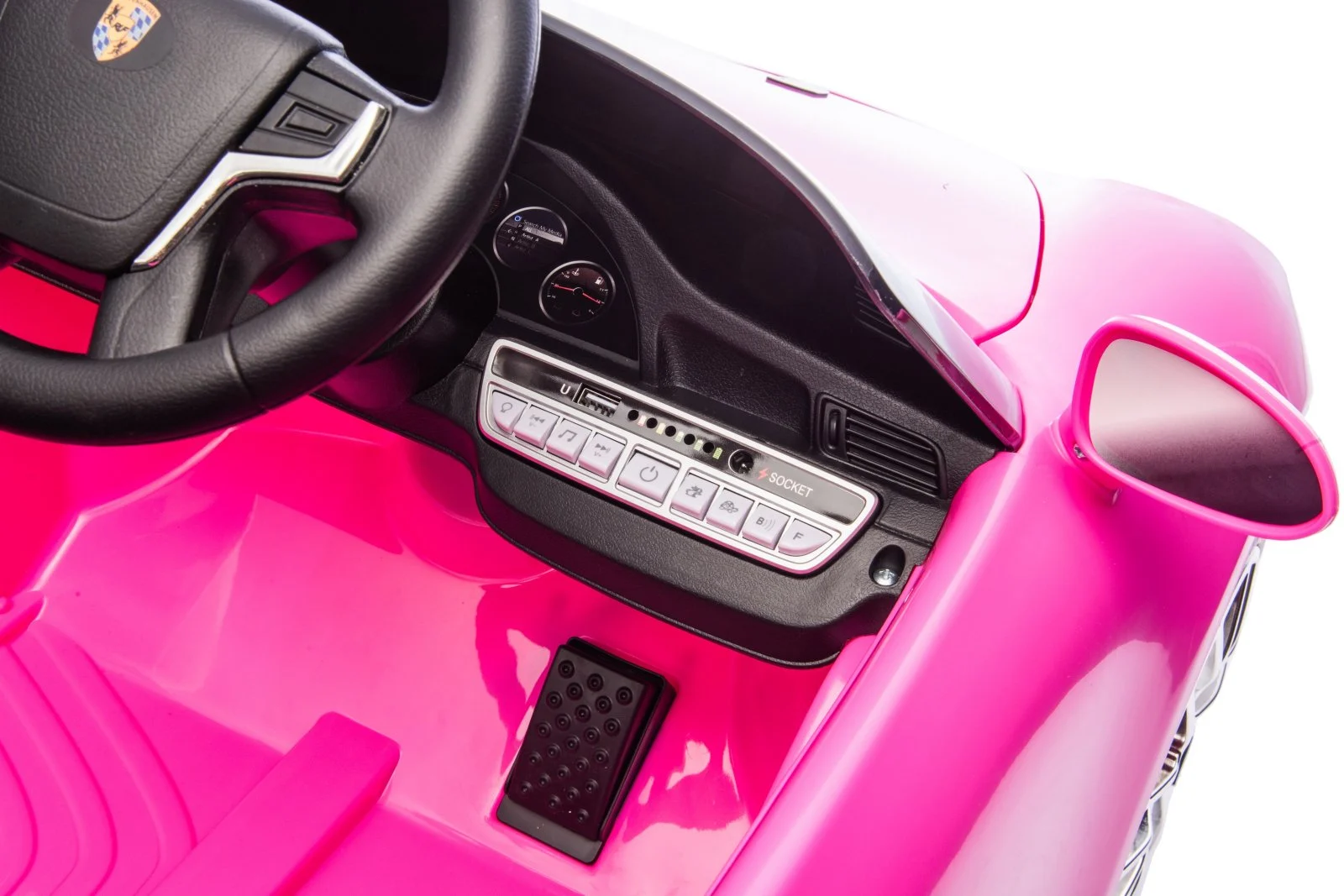 Masinuta electrica copii 2-5 ani, RUF CTR 3 70W 12V, premium, roz [5]