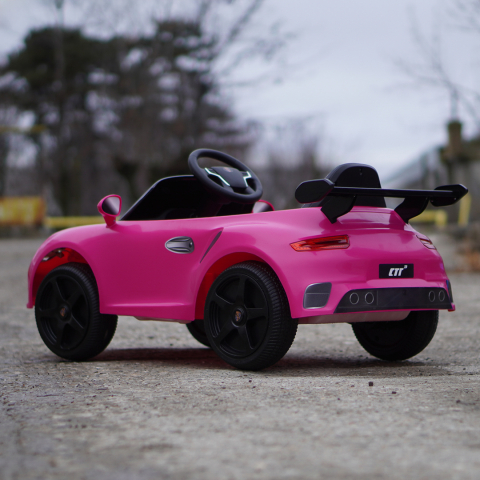 Electric Ride-On Car for Kids 2–5 Years – RUF CTR 3, 70W, 12V, Premium, pink [5]
