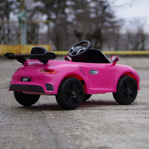 Electric Ride-On Car for Kids 2–5 Years – RUF CTR 3, 70W, 12V, Premium, pink [7]