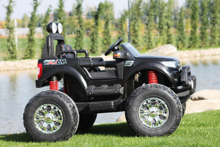 Masinuta electrica copii 3-7 ani MONSTER TRUCK 4x4 PREMIUM 180W #Negru [2]