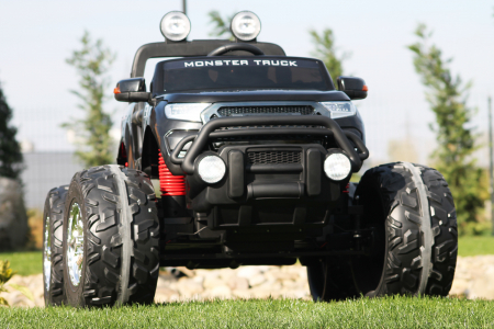 Masinuta electrica copii 3-7 ani MONSTER TRUCK 4x4 PREMIUM 180W #Negru [3]