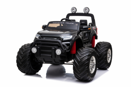 Masinute electrice - Masinuta electrica copii 3-7 ani MONSTER TRUCK 4x4 PREMIUM 180W #Negru