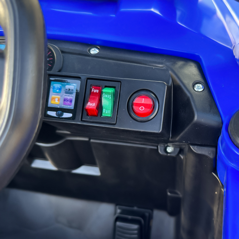 Ride-on car for children, 4x4, Cape-X, 100W, 12V, comfortable ecological leather seat, blue [12]