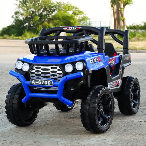 Ride-on car for children, 4x4, Cape-X, 100W, 12V, comfortable ecological leather seat, blue [9]
