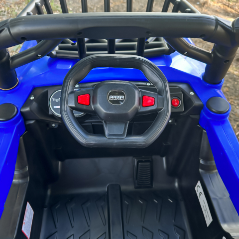 Ride-on car for children, 4x4, Cape-X, 100W, 12V, comfortable ecological leather seat, blue [11]