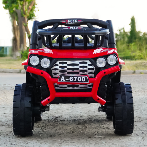 Ride-on car for children, 4x4, Cape-X, 100W, 12V, comfortable ecological leather seat, red [2]