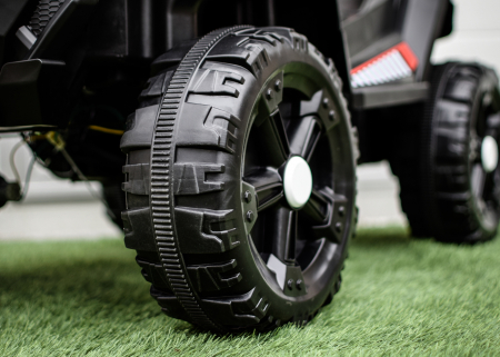 Masinuta electrica copii 4x4 SuperCar, 100W, 12V, scaun tapitat, music player, alb [8]