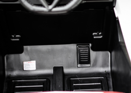 Masinuta electrica copii 4x4 SuperCar, 100W, 12V, scaun tapitat, music player, alb [13]