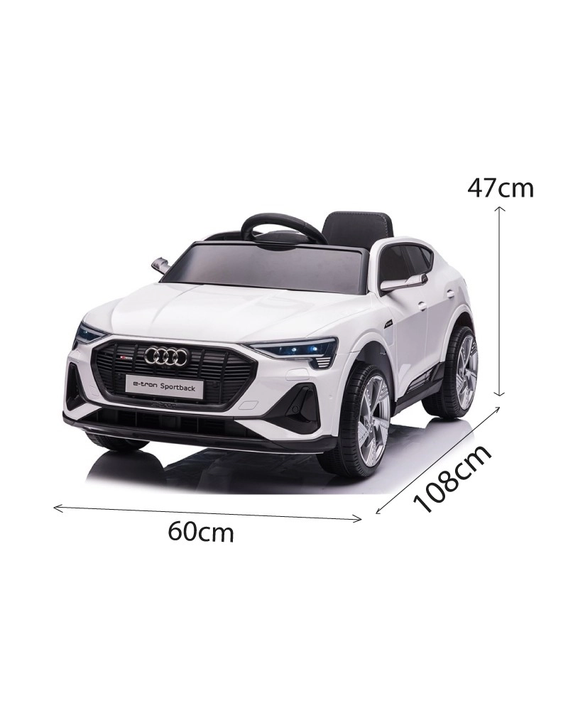 Licensed ride on car for children Audi E-tron Sportback, 4x4, 12V 140W, white [3]