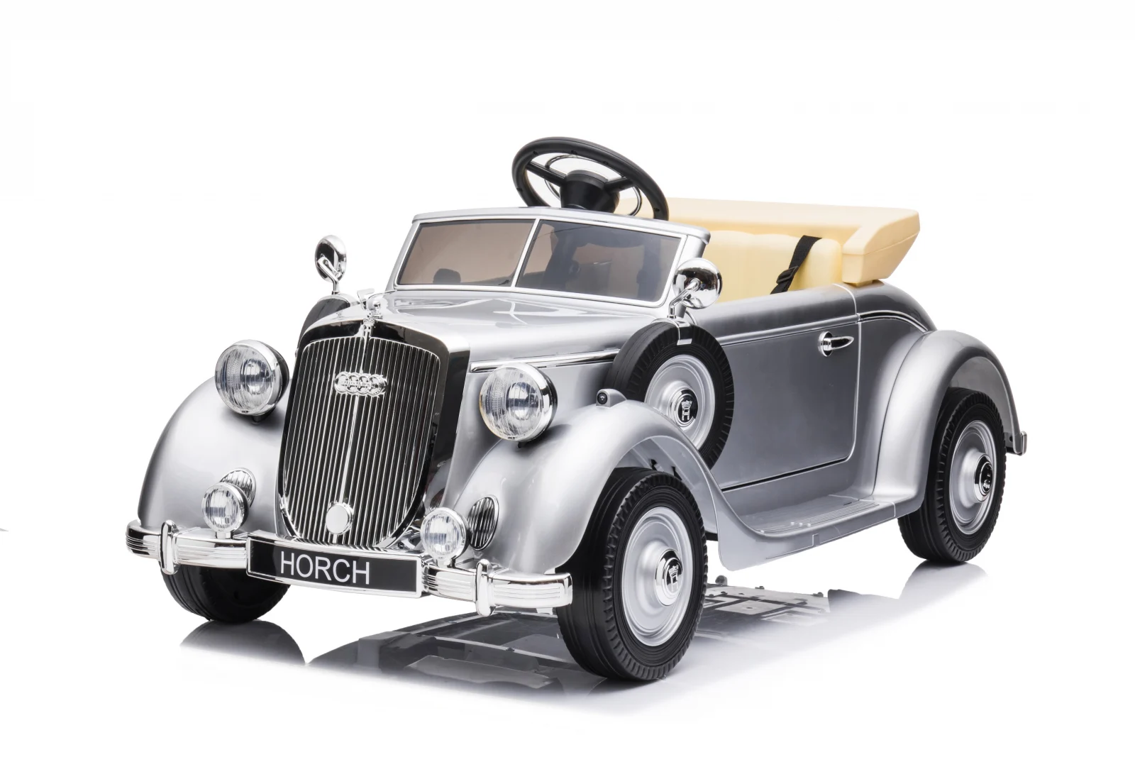 Licensed electric ride-on car for children Audi Horch 930V, 110W, premium equiped, silver [4]