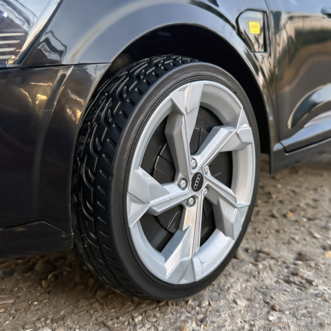 Ride-on electric car, Audi SQ8, 70W, 12V, soft EVA wheels and seat with ecological leather, black [13]