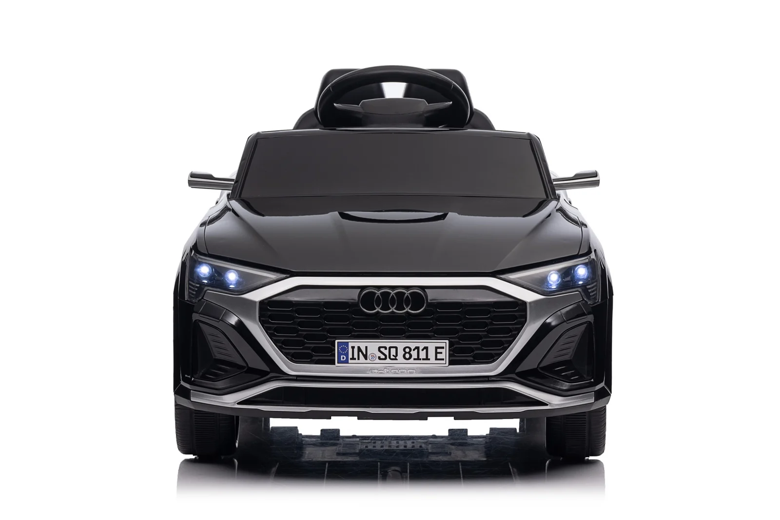 Ride-on electric car, Audi SQ8, 70W, 12V, soft EVA wheels and seat with ecological leather, black [19]