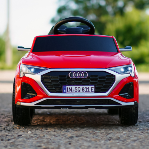 Ride-on electric car, Audi SQ8, 70W, 12V, soft EVA wheels and seat with ecological leather, red [2]