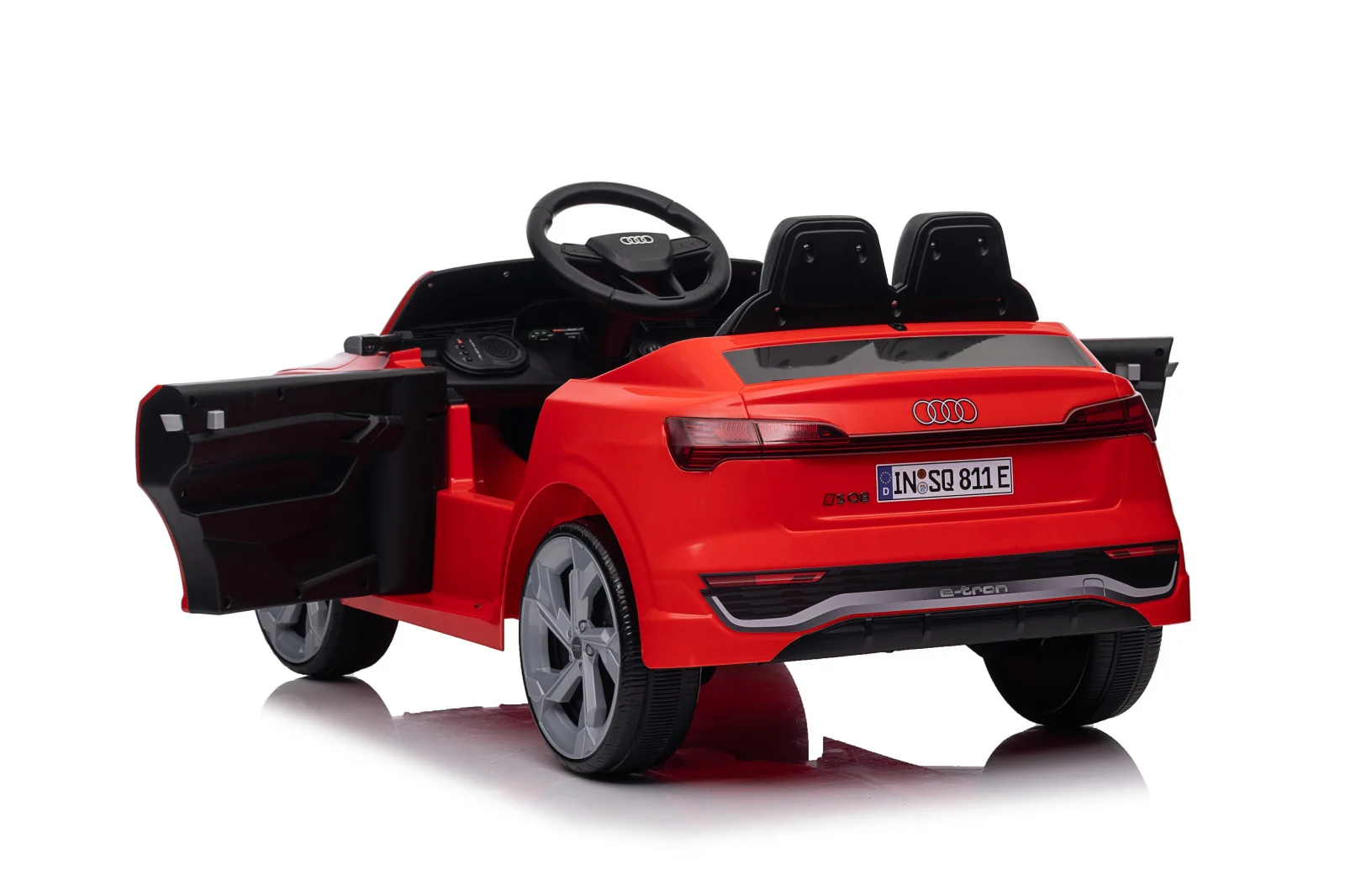 Ride-on electric car, Audi SQ8, 70W, 12V, soft EVA wheels and seat with ecological leather, red [20]