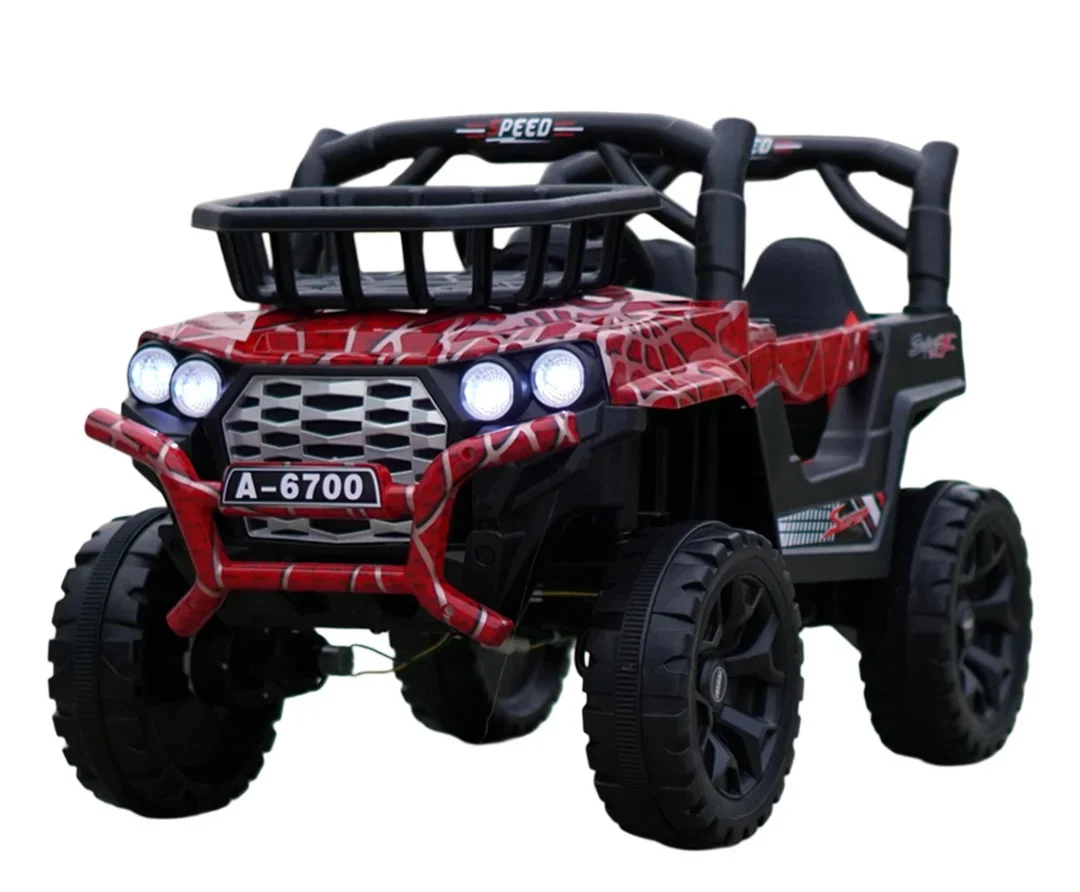 Masinute electrice - Masinuta electrica copii, CAPE-X 4x4 100W, 12V, scaun tapitat, red Spider