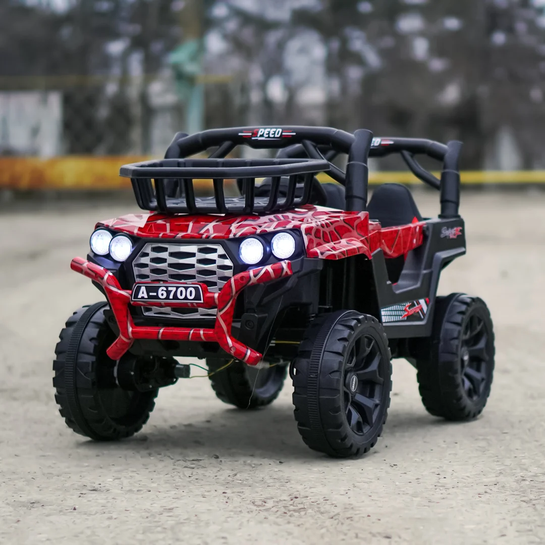 Electric Ride-On Car for Kids CAPE-X 4x4, 100W, 12V, Upholstered Seat, red Spider [1]