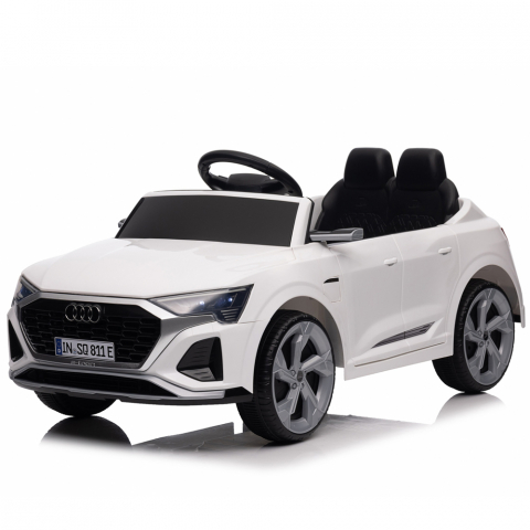 Licensed Ride On cars - Licensed electric ride-on car for children Audi SQ8, remote control included, 70W, 12V, standard, white