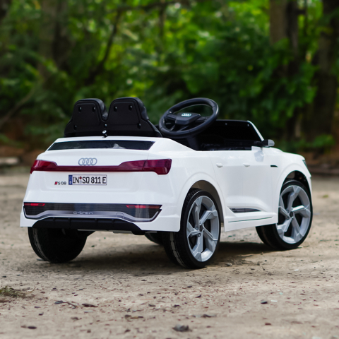 Licensed electric ride-on car for children Audi SQ8, remote control included, 70W, 12V, standard, white [8]