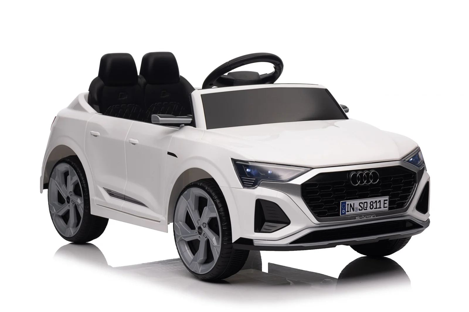 Licensed electric ride-on car for children Audi SQ8, remote control included, 70W, 12V, standard, white [10]