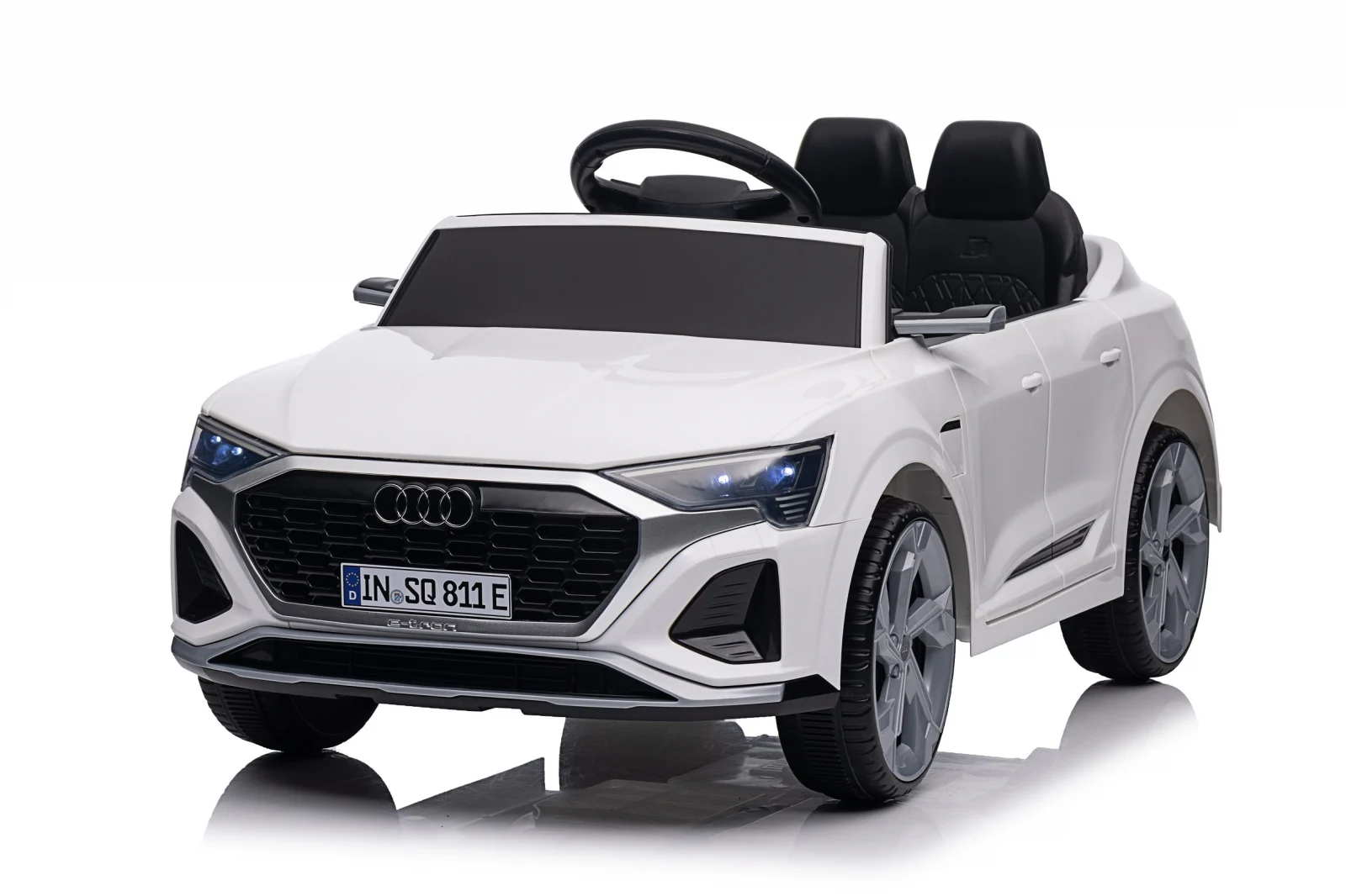 Licensed electric ride-on car for children Audi SQ8, remote control included, 70W, 12V, standard, white [9]