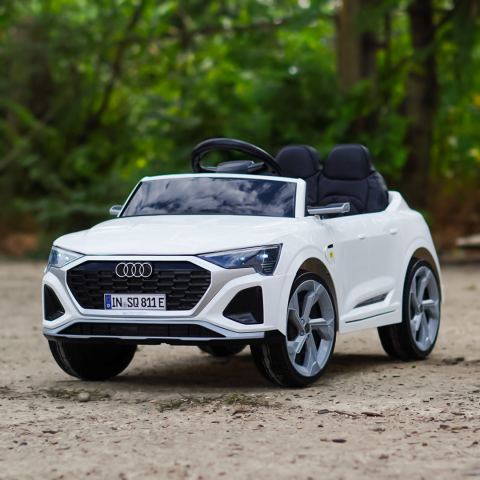 Licensed electric ride-on car for children Audi SQ8, remote control included, 70W, 12V, standard, white [4]