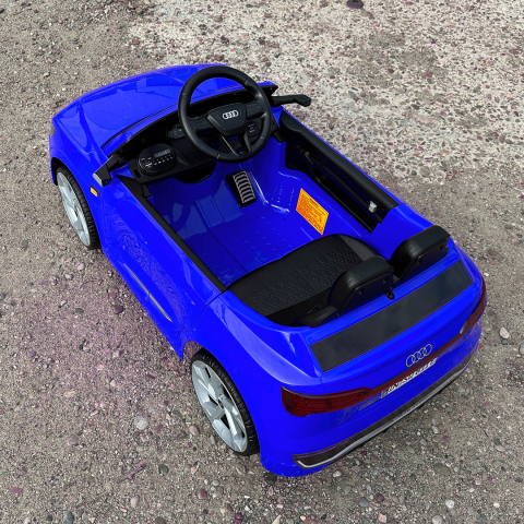 Licensed electric ride-on car for children Audi SQ8, remote control included, 70W, 12V, standard, blue [5]