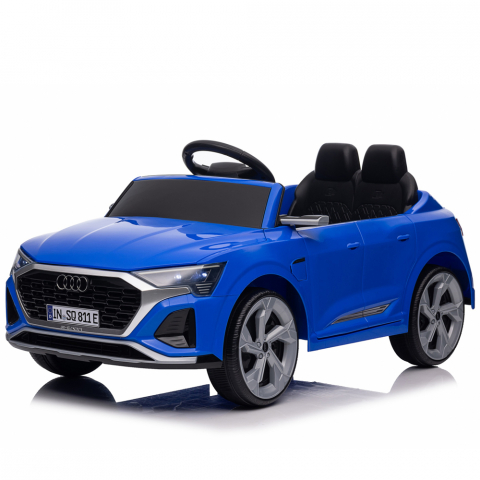 Licensed Ride On cars - Licensed electric ride-on car for children Audi SQ8, remote control included, 70W, 12V, standard, blue