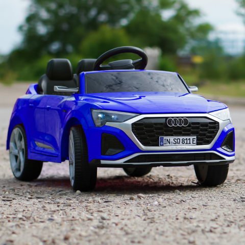 Licensed electric ride-on car for children Audi SQ8, remote control included, 70W, 12V, standard, blue [1]