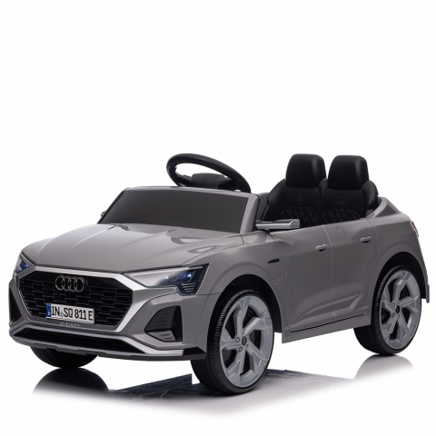 Licensed Ride On cars - Licensed electric ride-on car for children Audi SQ8, remote control included, 70W, 12V, standard, gray