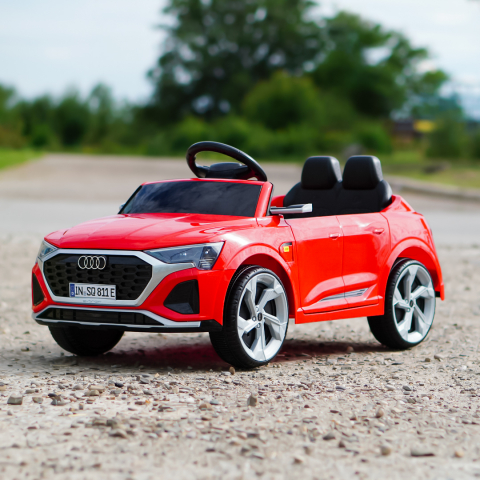 Licensed electric ride-on car for children Audi SQ8, remote control included, 70W, 12V, standard, red [9]