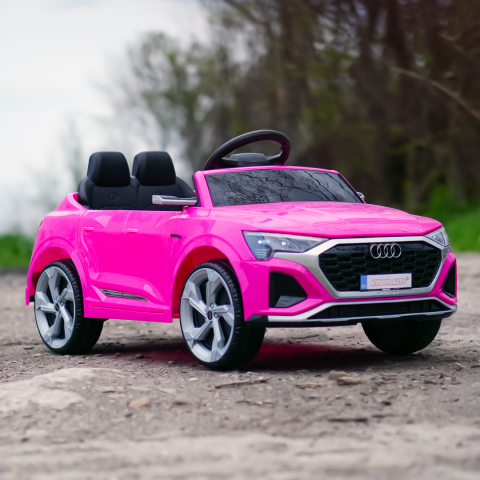 Masinuta electrica copii cu licenta Audi SQ8, telecomanda, 70W, 12V, standard, roz [10]