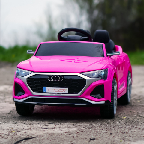 Masinuta electrica copii cu licenta Audi SQ8, telecomanda, 70W, 12V, standard, roz [1]